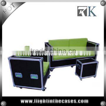 New Style Fashionable Heavy Duty Aluminum Carrying Truck Sofa Flight Case photo-4
