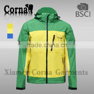 2016 new designs men LED light jacket & outdoor ski jacket