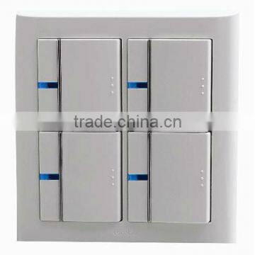 86*86 4gang switch CAD40120 wall switch wall light switch