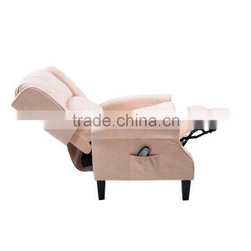 HomCom Heated Vibrating Suede Massage Recliner Sofa photo-4