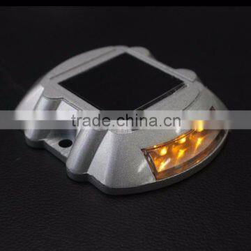 Hot Selling Aluminum Road Stud Light Yellow Flashing Solar Road Reflector photo-6