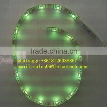 best selling CE RoHS Certification 2 years warranty 50cm 15leds led tape lights ip65 waterproof 5050 rgb suit with 3M adhesive