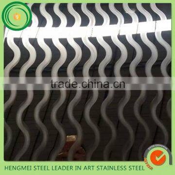 BIS certificate 201 304 3d mirror wall mirror laser stainless steel for decoration