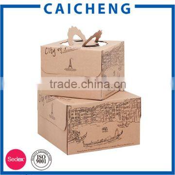 Recycled Materials Feature and Hand-held Kraft Paper Cake Box photo-5