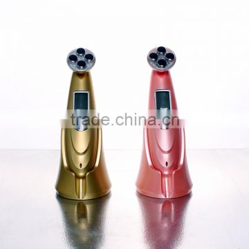 mini galvanic photon ultrasonic ion beauty facial massage for sell/new design anti-wrinkle beauty massager for skincare