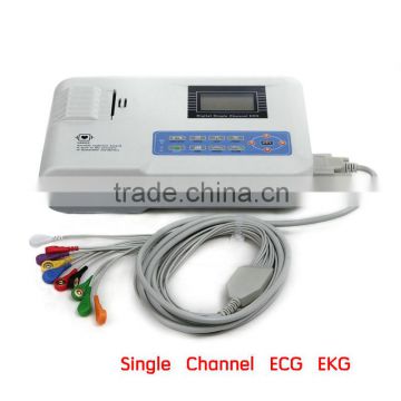 Resting 12 lead Single channel Electrocardiograph ECG Machine EKG-901-2 Made-in-China