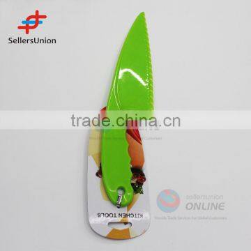 2016 newest design No.1 Yiwu agent commission Wholesale Green Plastic Cake Knife