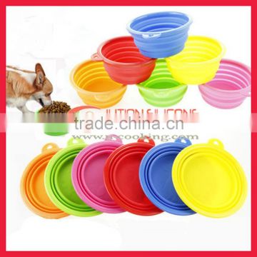 Silicon folding pet bowls