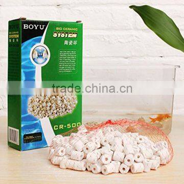 BOYU CR-500 Aquarium Bio Ceramic System Ring For Fish Tank 500g