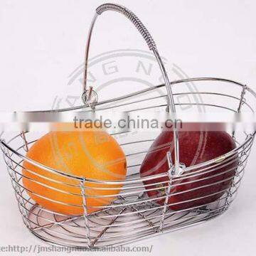 tableware wire iron fruit basket fruit holder with handle