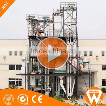 China Strongwin feed machinery 1t/h cattle feed pellet production line plant with CE