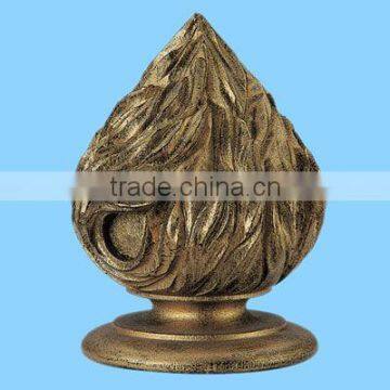 Wholesale Decorative Resin Curtain Rods Finials