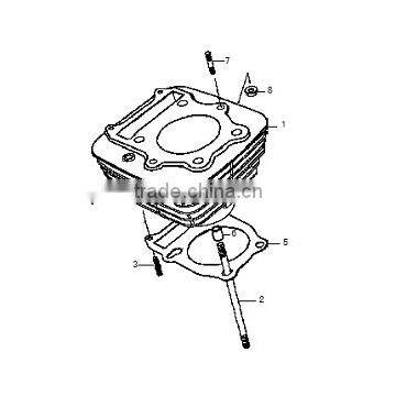 Loncin gn300 engine parts gn300 cylinder