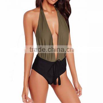 woman hot one piece swim wear with high quality