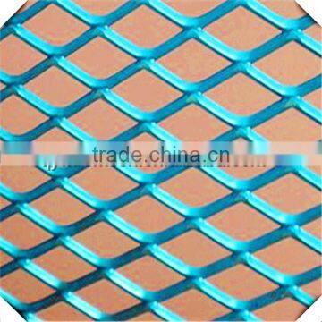 anti-dazzle and corrosion proof powder coated diamond expanded metal mesh