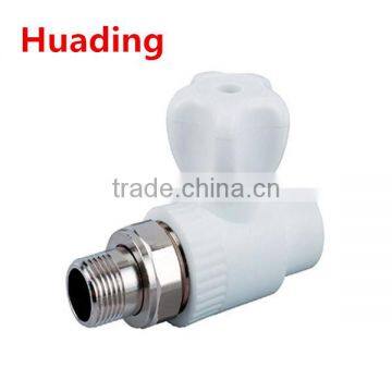 ppr pipe fitting ,180degree radiator stop valve HDPP-003x