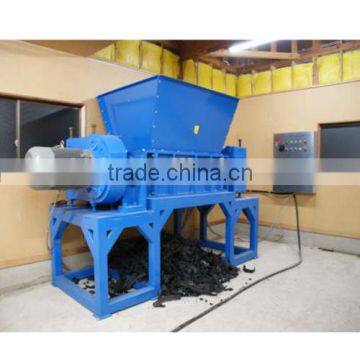 Two axis shredder for shredding plastic tire wood aluminum copper