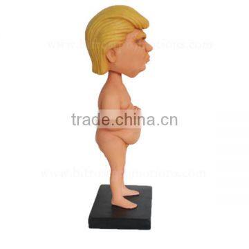2017 Resin New Arrive Cartoon Funny Doll Donald Trump Bobble Head photo-4