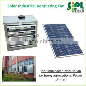 New type heat extraction Dia. 950mm Blades negative presssure cross flow ventilation Solar Powered Industrial wall Fan