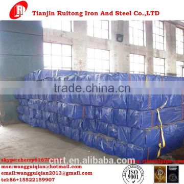 galvanized steel square pipe/tube as per astm a500 g.a