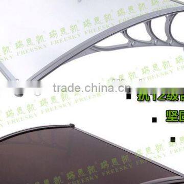 YP60200 23.6X78in Clear Polycarbonate(plastic Bracket Awning) NEW DIY Door Canopies For Front Door Patio Rain Cover photo-2