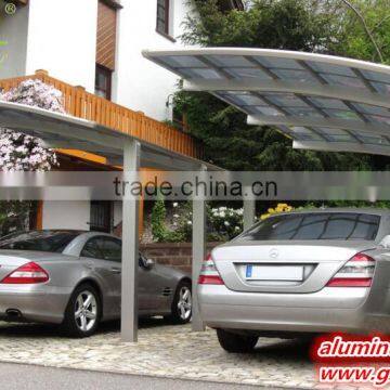 DIY Easy Installation Double Lowes Metal Aluminum Cantilever Carport photo-6