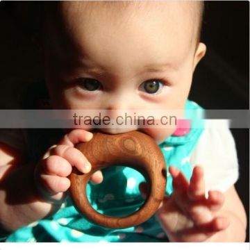 wooden baby rattle