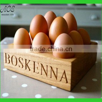 wooden egg tray