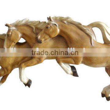 white polyresin horse statue family resin horse head statue