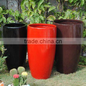 Fiberglass Garden Round Flower Planter