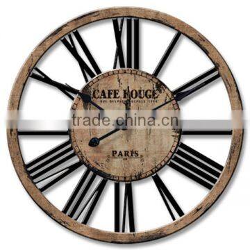 Vintage Big Wooden Carved Wall Clock Wholesale