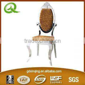 Home Furniture Crystal Button PU Leather Stainless Steel Dining Chairs photo-2