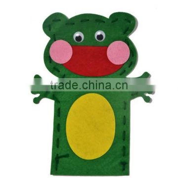 16053009 factory directly selling for Children handmade ready cutting felt hand puppet kit