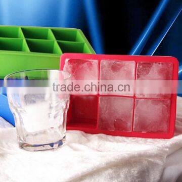 Tovolo King Giant Square Ice Cube Tray Mould Maker Red Silicone Freeze Drink photo-3