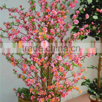 Fire Proof Artificial Mini Peach Blossom Tree Potted Plant for Festival Decoration Factory Direct LGH15-04 photo-3