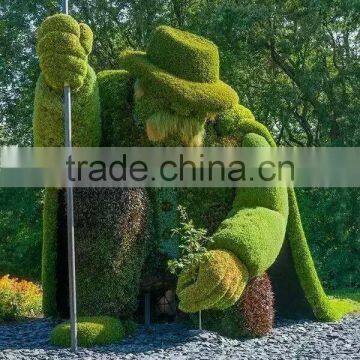 Fake Grass Animal High Color Fastness Meadow Green Artificial Grass Topiary photo-3