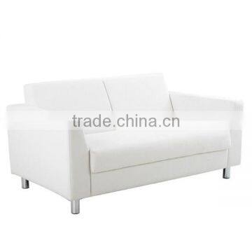 Modern pure white leather sofa