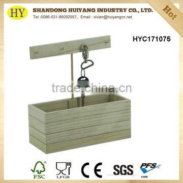 Custom Vintage Wooden Key Box With Hanger photo-2