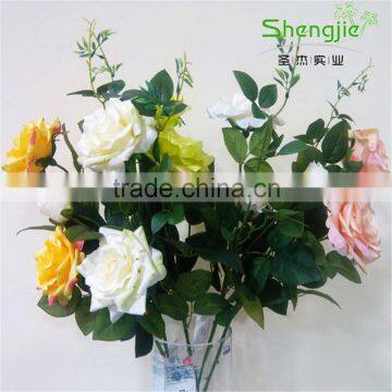 Making Flower Silk Rose Artificial Rose Single Rose Flower photo-3