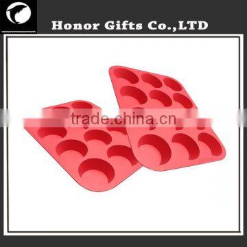 High Quality 12 Mini Round Silicone Muffin Pan photo-3