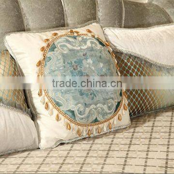 M007 French Upholstery Fabric Wooden Sofa Set Furniture Chesterfield Sofa photo-4