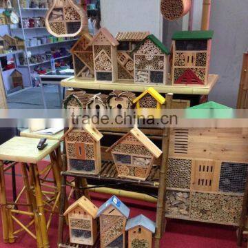 wooden insect house bee hotel pet shop