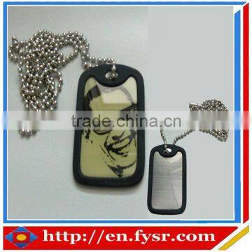2013 top quality silicone dog tag for army