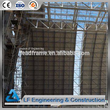 High Standard Stainless Steel Space Frame Vault Coal Storage photo-4