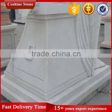 Famous White Marble Weepling Angel Statue With Wings photo-3