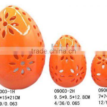 Ceramic easter egg set of 3