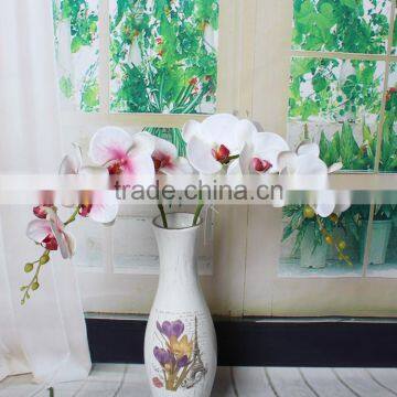 Home Table Decorative Silk Artificial Big Flower Phalaenopsis photo-5