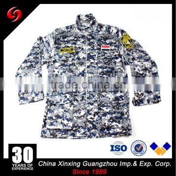 Navy blue ACU camouflage Malaysian military uniform