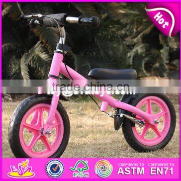 2017 New design metal girls pink balance bicycle for kids W16C168