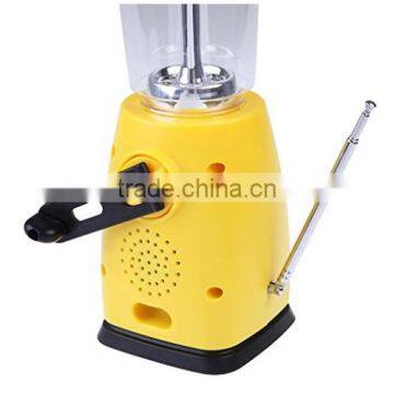 Solar Hand Crank Dynamo Camping Tent Lantern Lamp Am/fm Radio 8led Phone Charger photo-6
